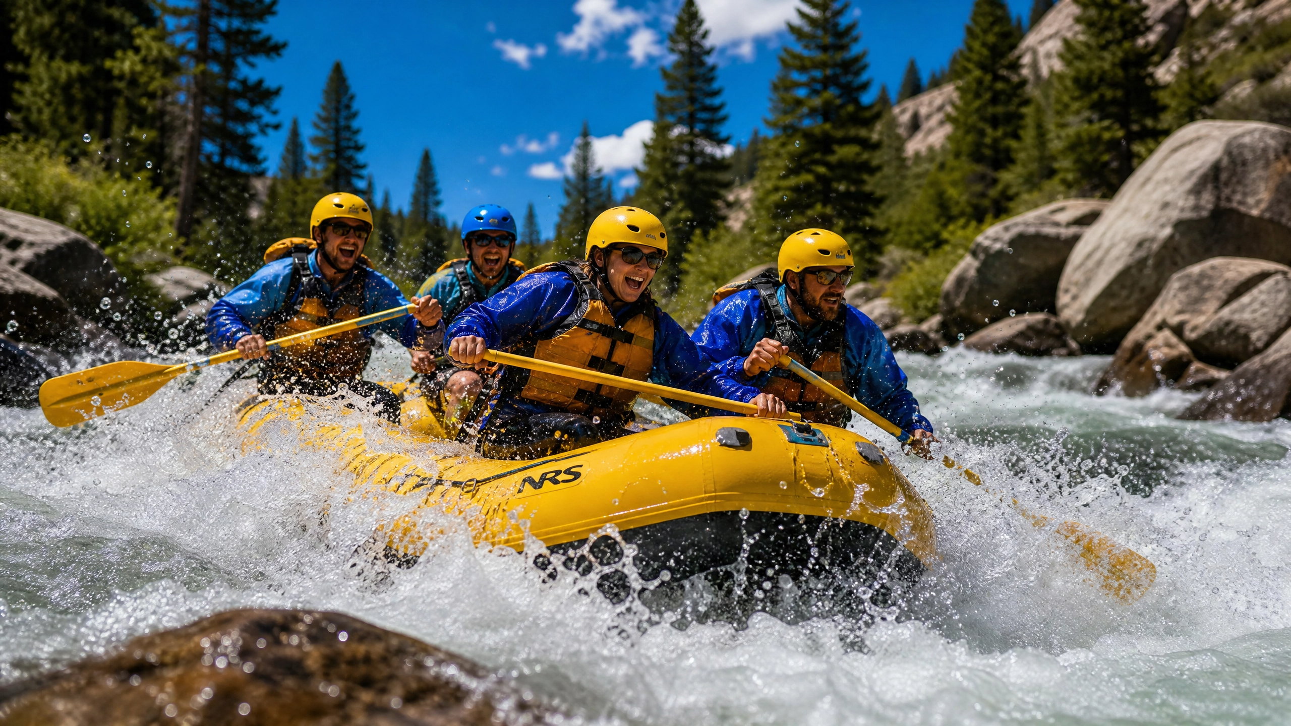 Whitewater rafting on the Kern River